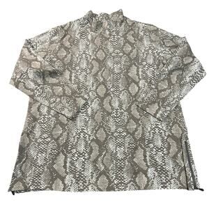 SUSAN GRAVER WEEKED Women's Printed Brushed Back Knit Tunic Size XL